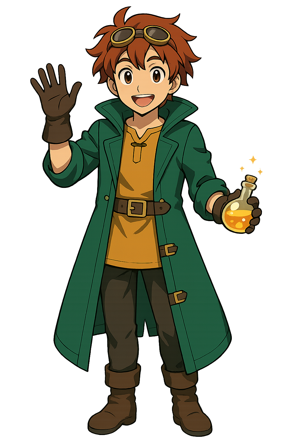 The Alchemist waving