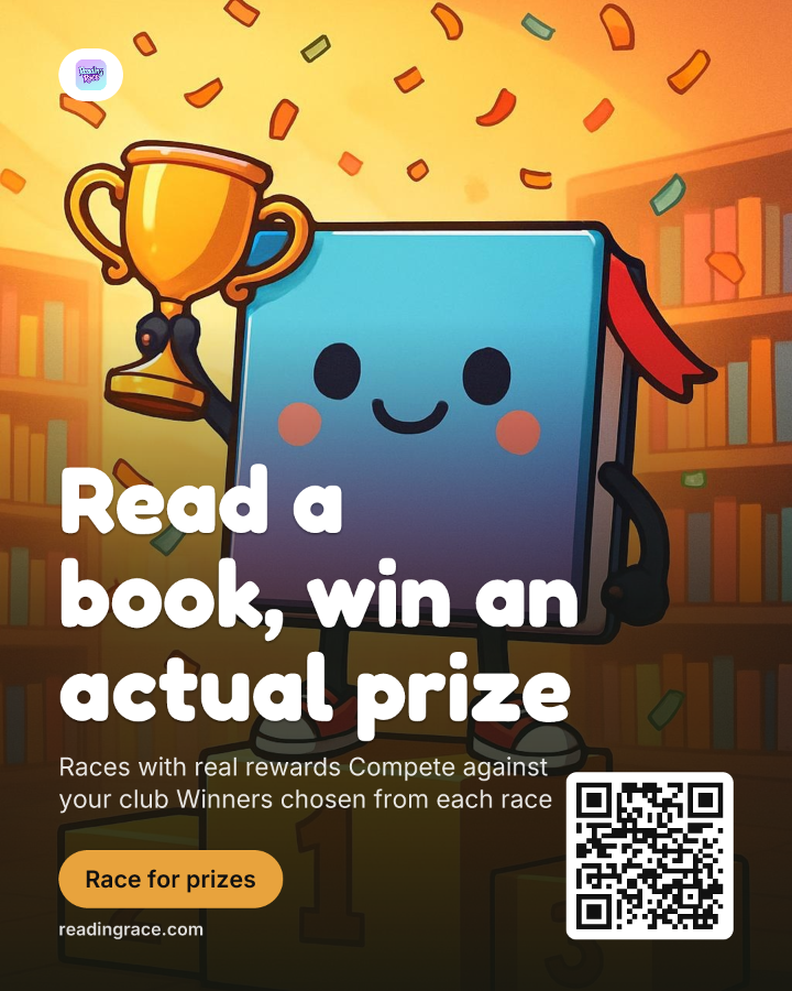 Reading Race post: Dash on a podium, Read a book, win an actual prize
