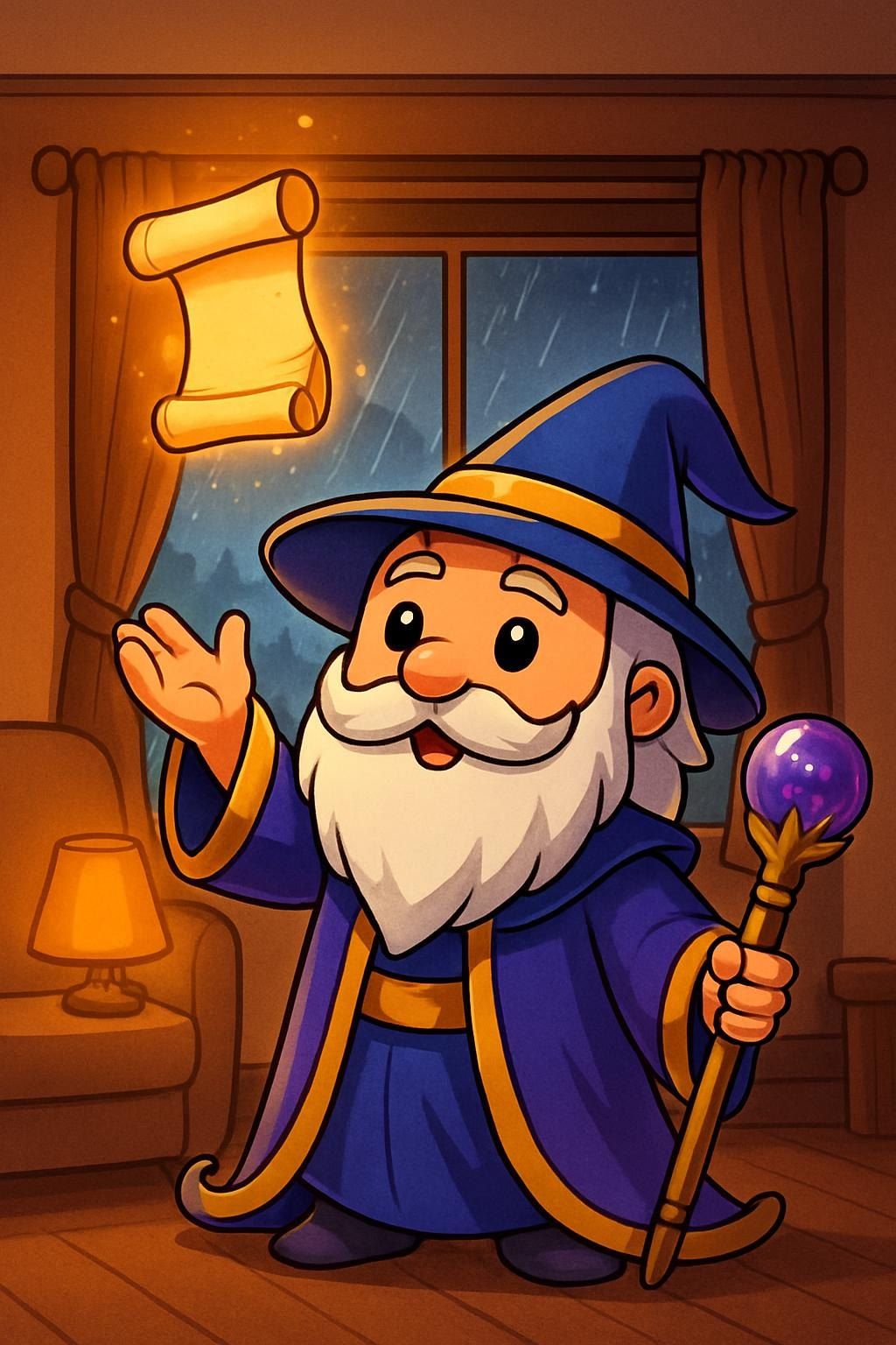 A SpinQuest post with character scene